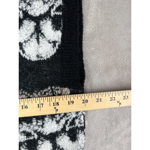 Belldini Black, White & Mocha Patterned Sleeveless Knit Sweater Vest Size Medium - Picture 10 of 16